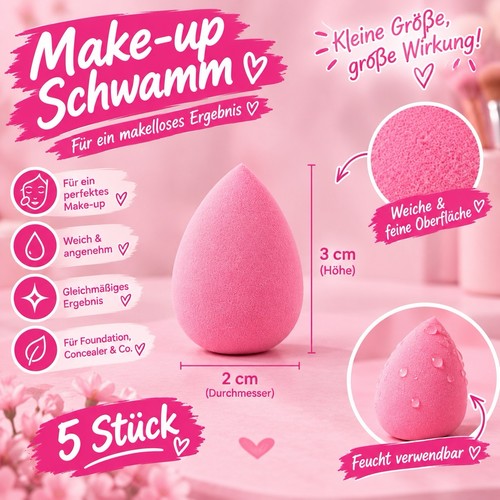 Schminkschwamm stück rosa - 25,