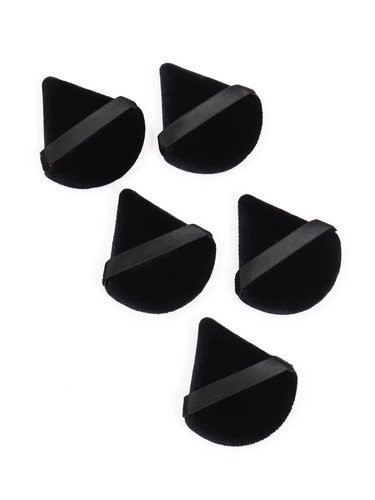 Schwarz dreieck puderquaste - schwarz,